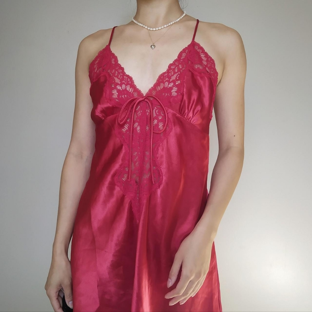 Vintage Low Back Mini Slip Dress